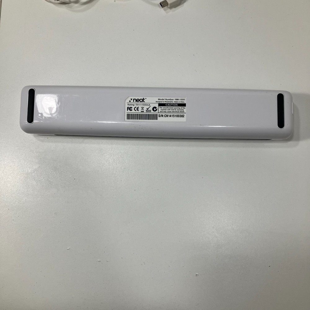NeatReceipts NM-1000 Mobile Document Scanner USB Mac Disc Tested Working As-Is