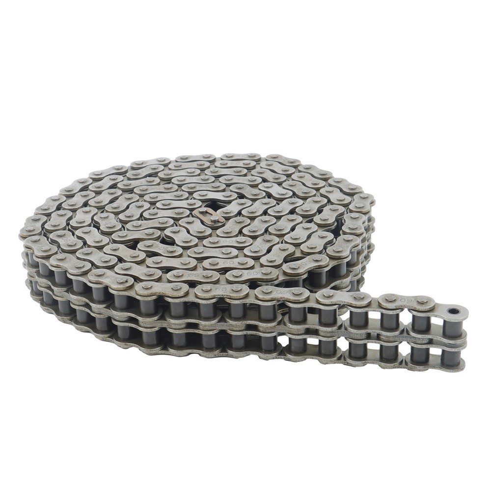 #60-2 Double Strand Duplex Roller Chain 10 Ft with 2 Connecting Link