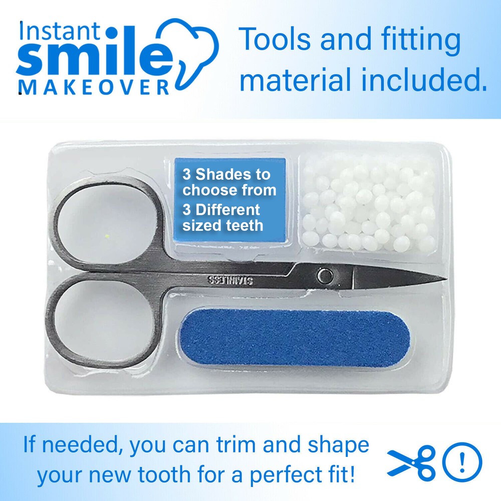 Instant Smile Makeover Select A Tooth Temporary Replacement Kit - All 3 Shades!