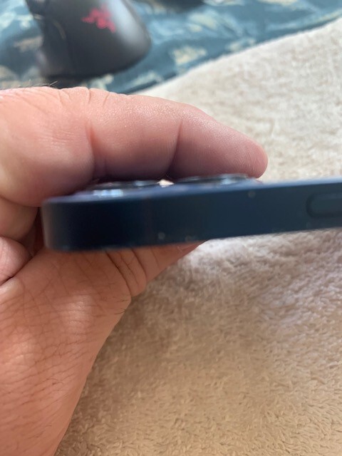Apple iPhone 12 rear back housing glass chasis blue (C)