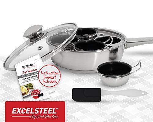 EXCELSTEEL Non Stick Easy Use Rust Resistant Home Kitchen Breakfast Brunch