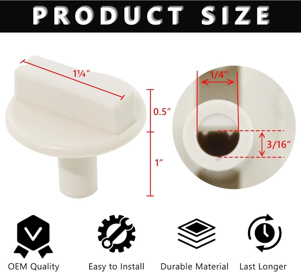 Temp Control Knob for Wall & Baseboard Heaters - Durable, Easy Install Replac...