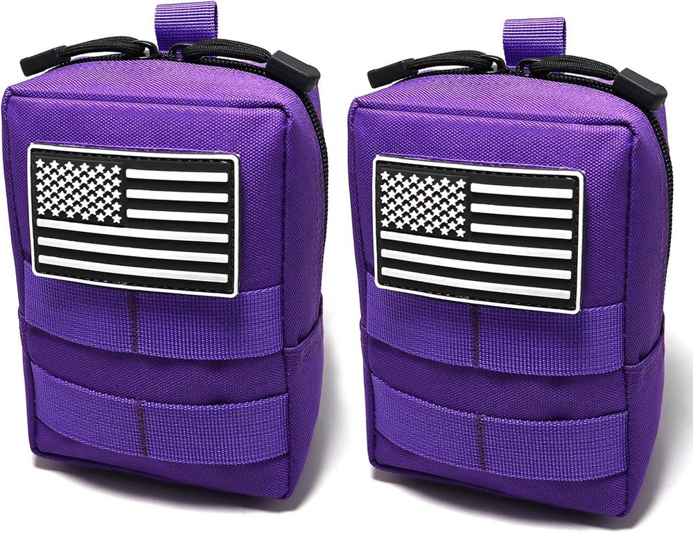 2 Pack Tactical Molle Pouches Small Molle Utility Pouch Small Tactical Accessory
