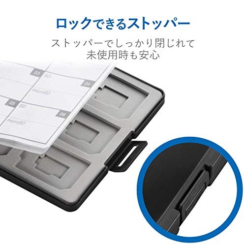 Memory card case SD case black CMC-SDCPP24BK