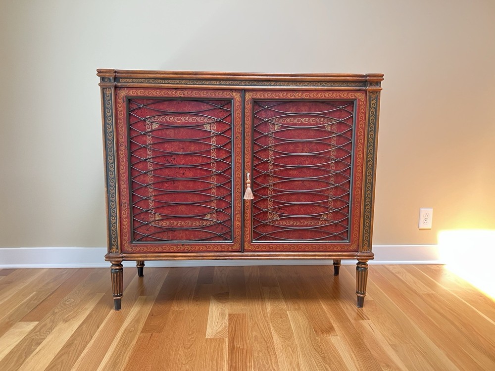Theodore Alexander Leather Wrapped Chest Buffet