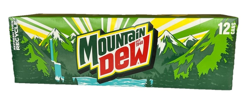 Mountain Dew Soda 12 pack Mtn Dew