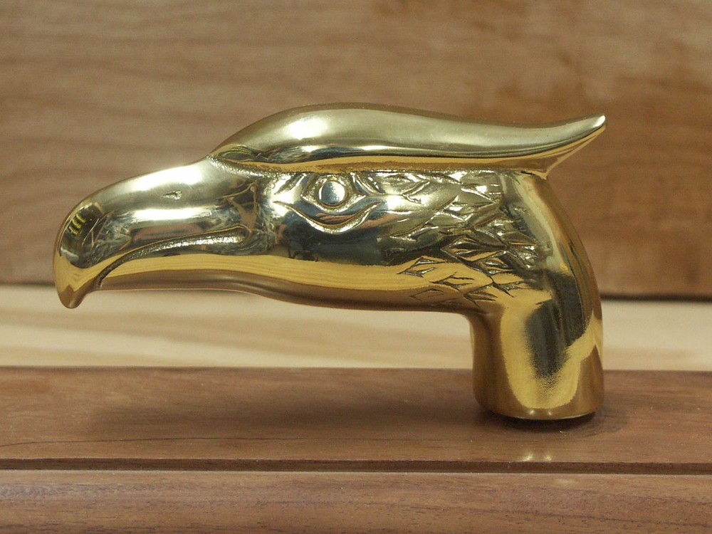 Eagle Brass Walking Cane Handle - Brass Handle for Walking Cane - PC14