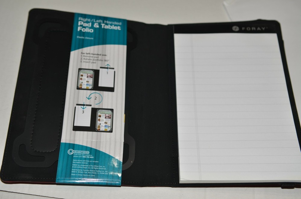 Foray Right/Left Handed Pad & Tablet Folio