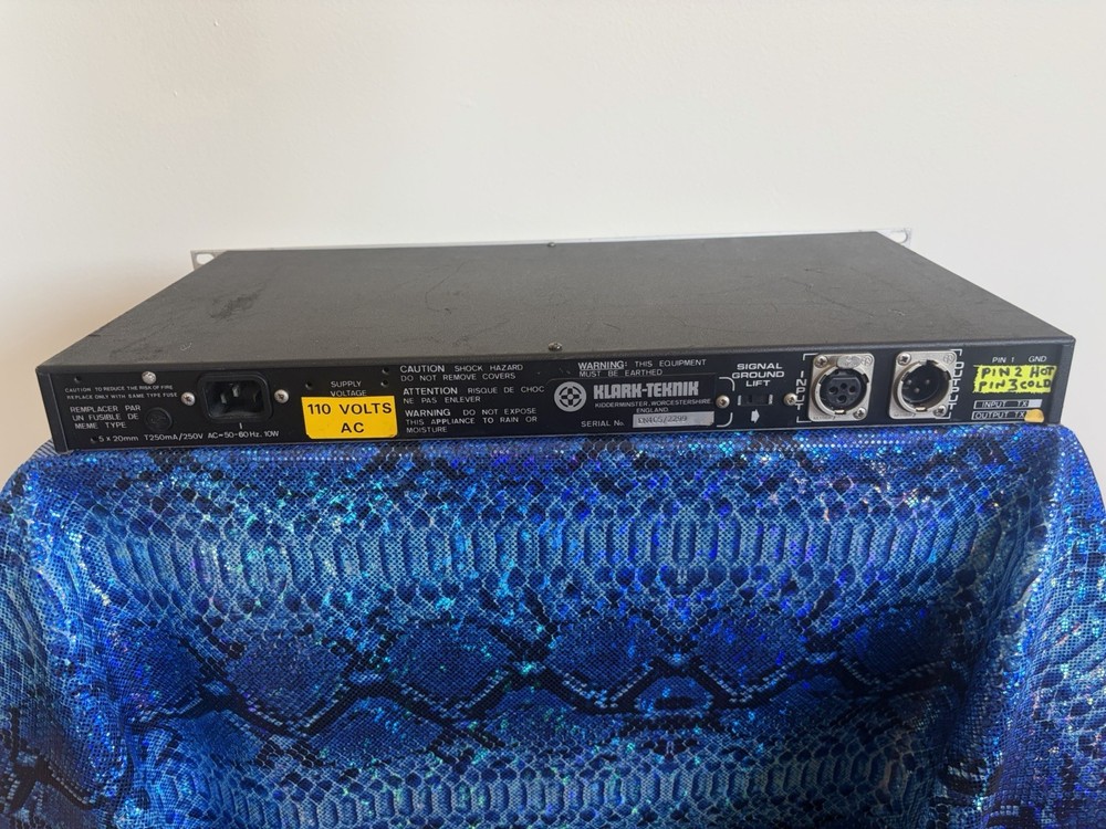 Klark Teknik DN405 Parametric Equalizer Single Channel Five Band Rack