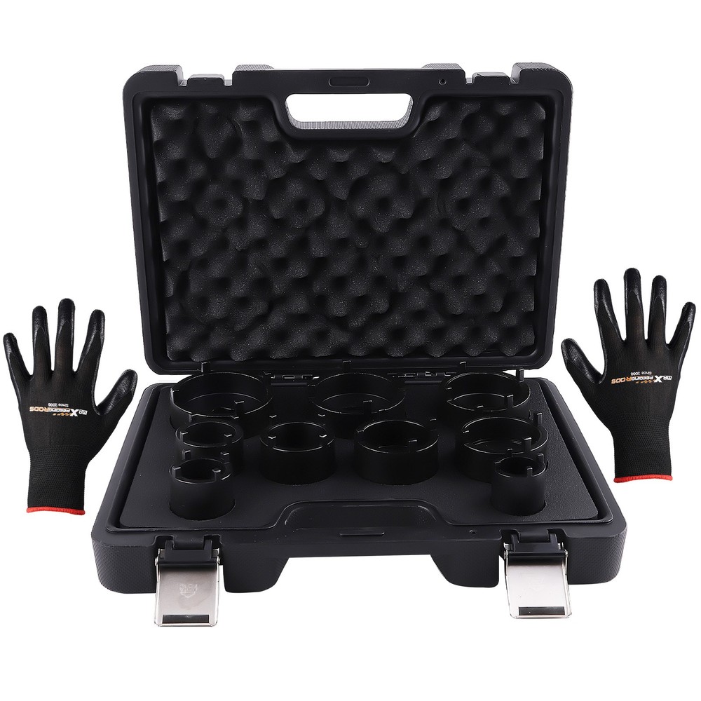 3/4" Drive Grooved Lock Nuts Socket Set For KM9 KM10 KM11 KM12 Kit