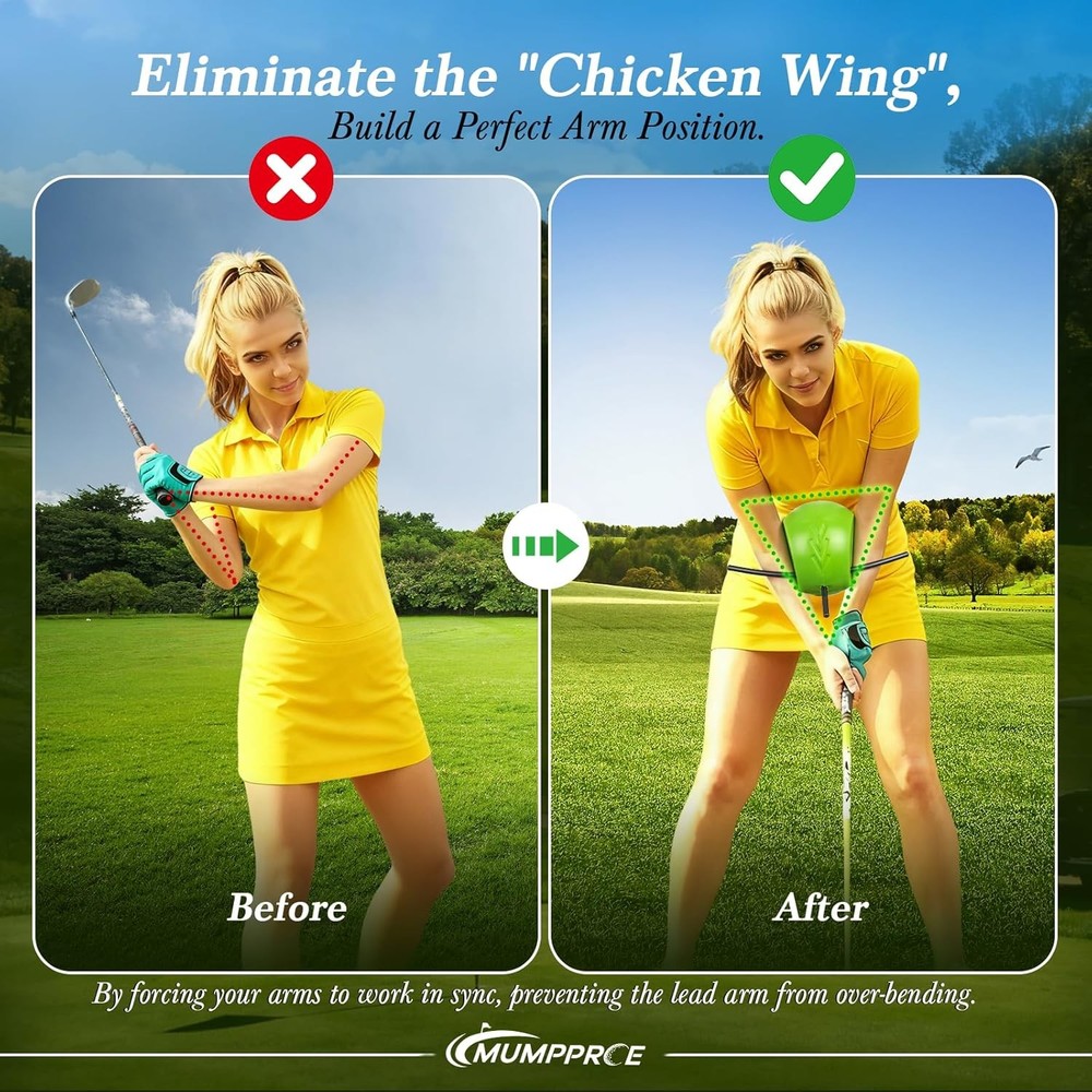 The Connector Golf Training Aid, Golf Swing Trainer for Posture Correction Pract