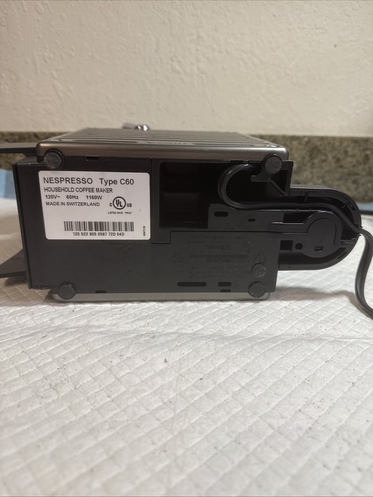 Nespresso Pixie Type C60 Espresso Coffee Pod Machine Maker Missing Detal