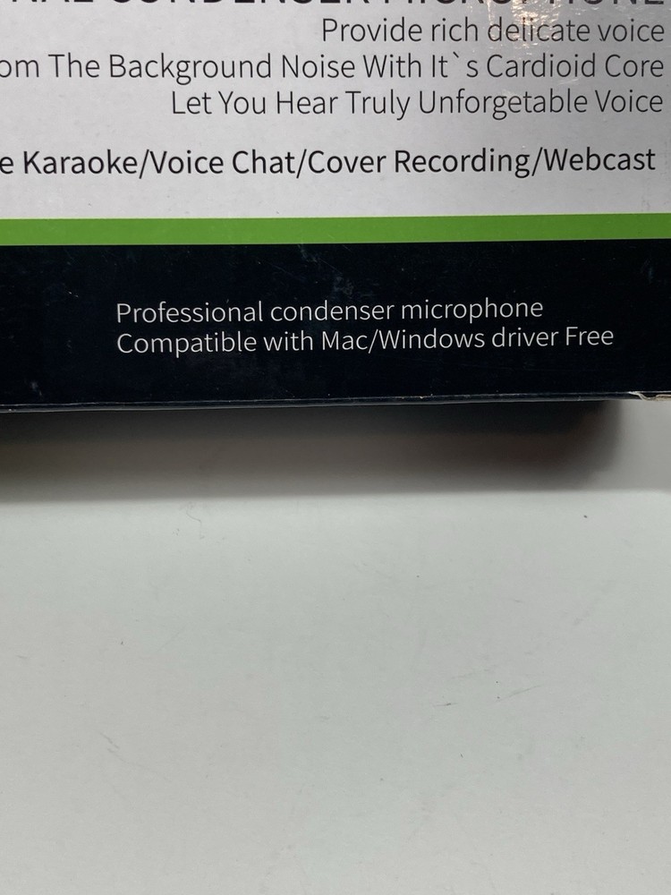 Sensitive Pickup Professional Condenser Microphone For Mac Or Windows