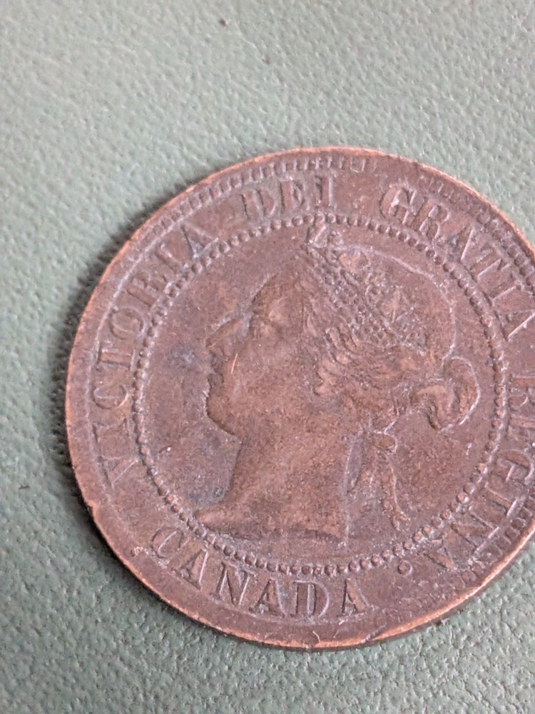 1895 CANADA BRONZE ONE CENT Large Cent