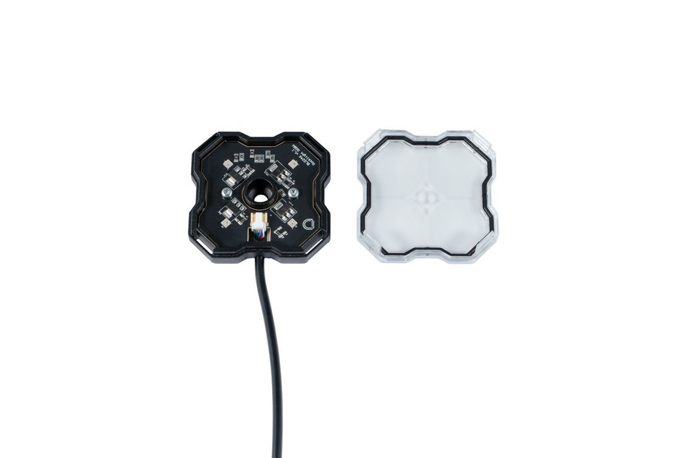 Diode Dynamics RGBW LED Rock Lights (4-Pack) w/Bluetooth Controller Jeep
