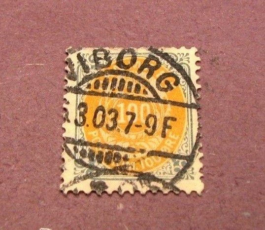 Denmark Stamp Scott# 34 Royal Emblems 1877 C278