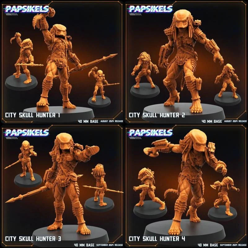 City Skull Hunter Miniature
