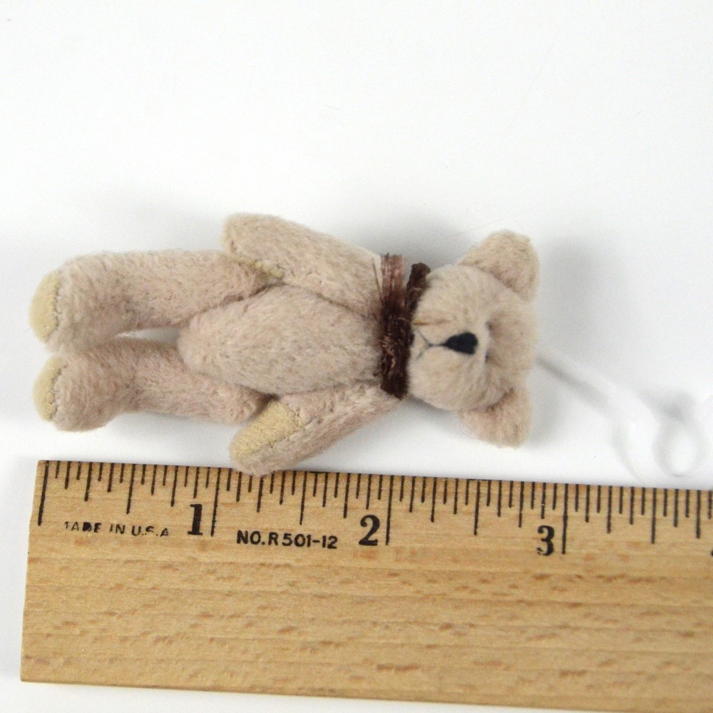 Miniature Mini 2 3/4" Jointed Teddy Bear
