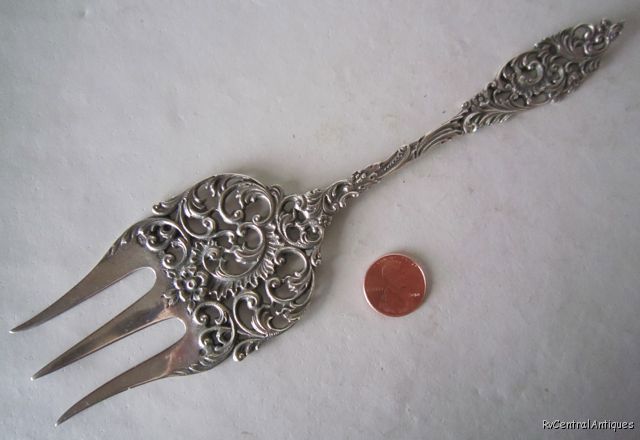 c1932 HOLLAND Hallmarked .833 SILVER Rococo FORK 8 3/8"