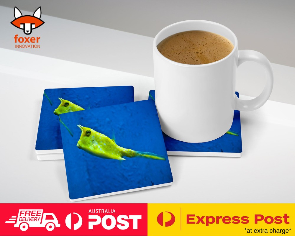 COASTER COFFEE DRINKING MAT|FUNNY WEIRD FISH CREATURE #1