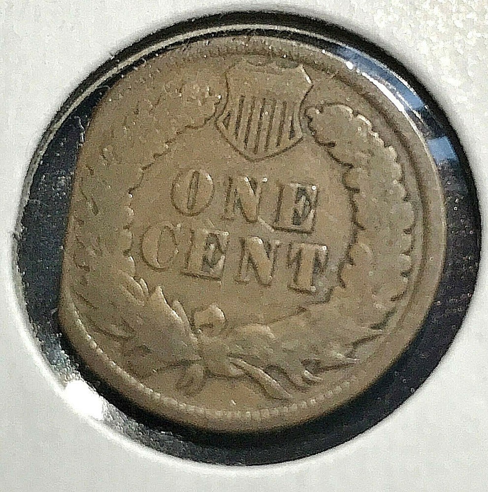 1904 Indian Cent 5% Straight Clip Error VG CHRC