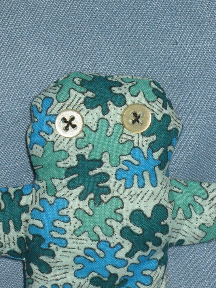 VOODOO DOLL-POPPET-HANDMADE- 4 1/2"