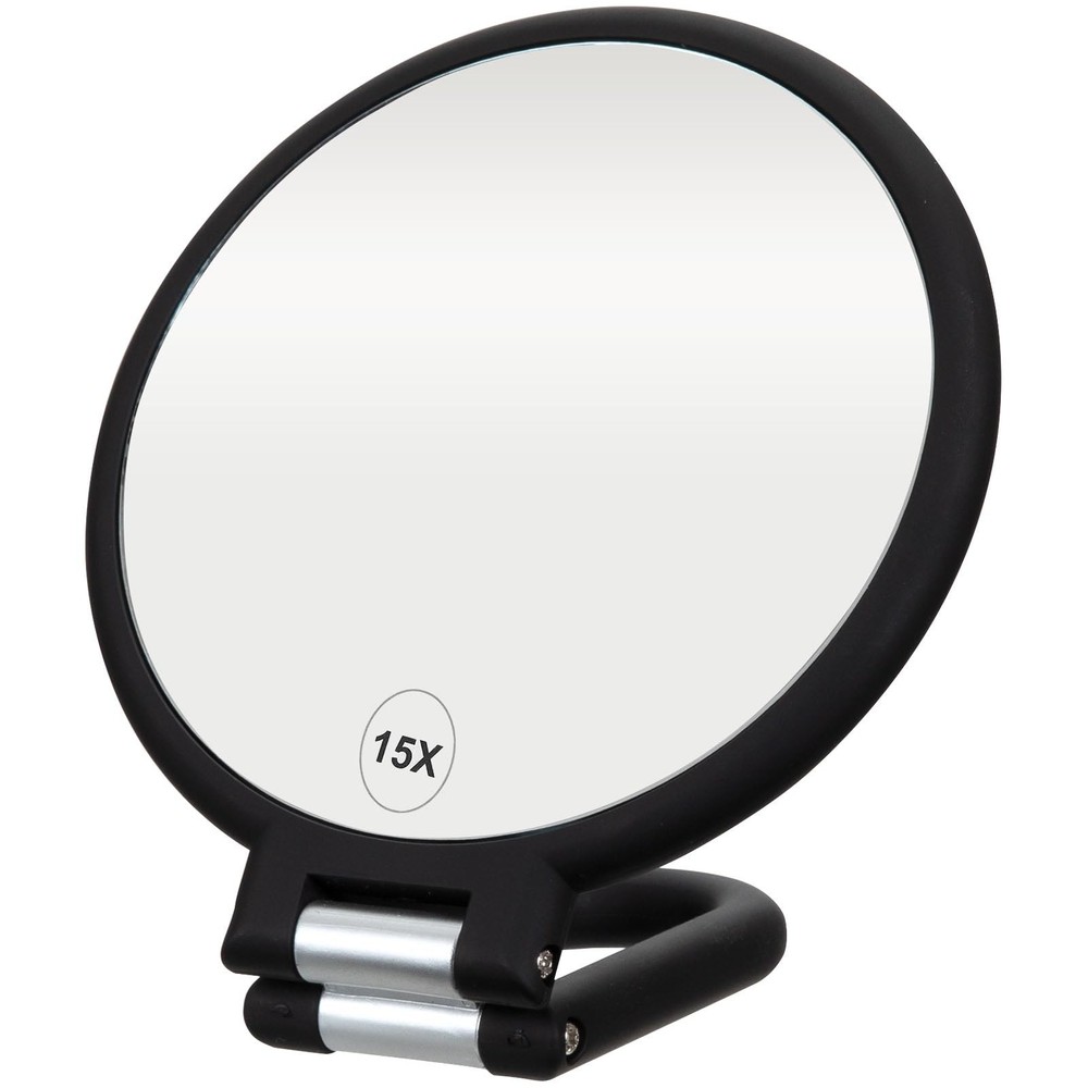 Premium Magnifying Handheld Mirror, 1X/15X Magnification Hand Mirror, Folding...
