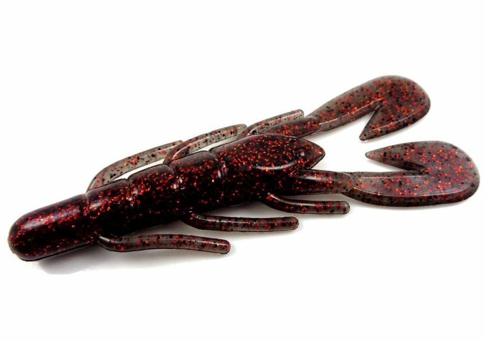 3 pack PADDLE CRAY Crayfish Creature Bait fishing lure soft plastic RED DEVIL