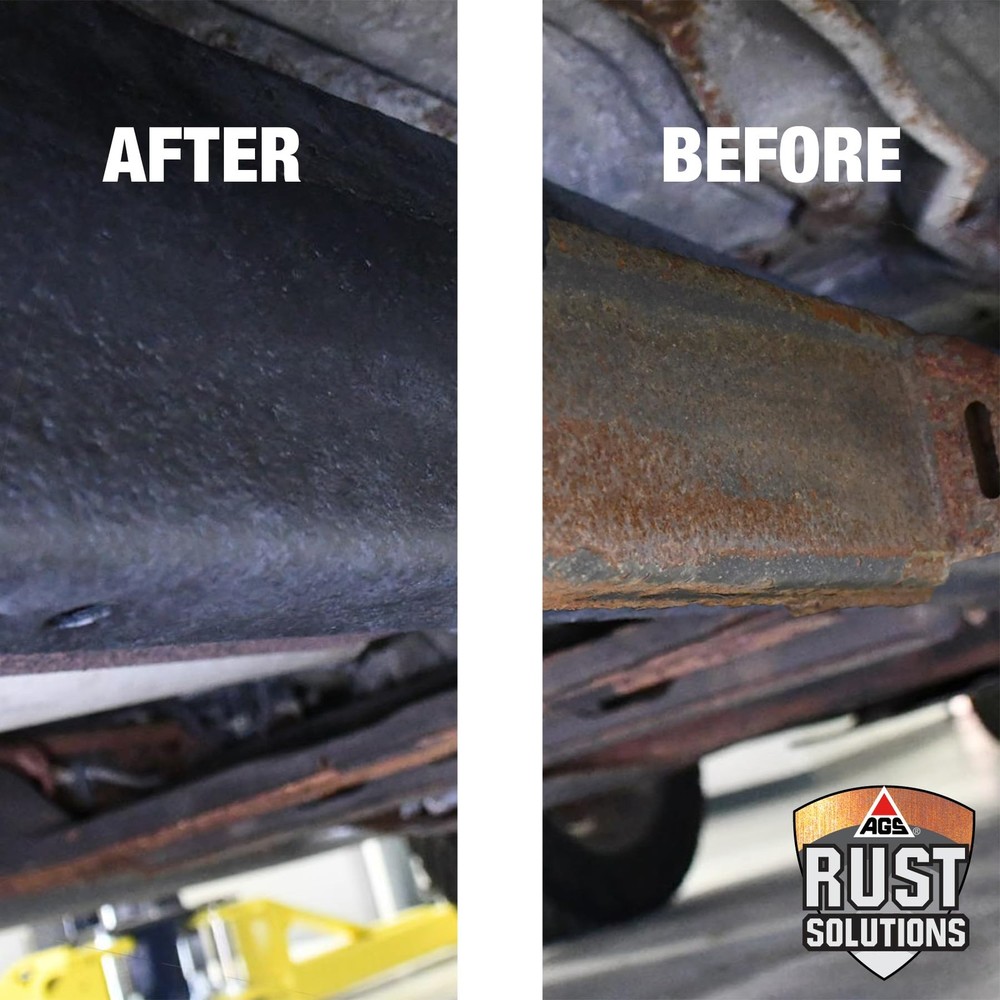 AGS RUST SOLUTIONS Rust Spray Paint, 14oz, Durable Matte 14 oz, Black