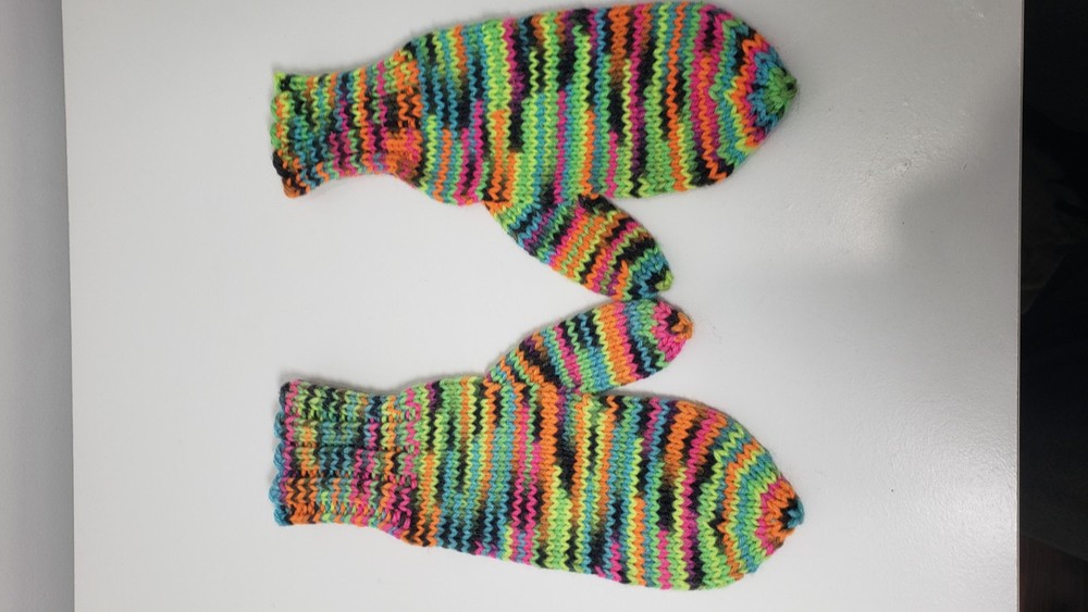 Mitts Hand Made Colourful