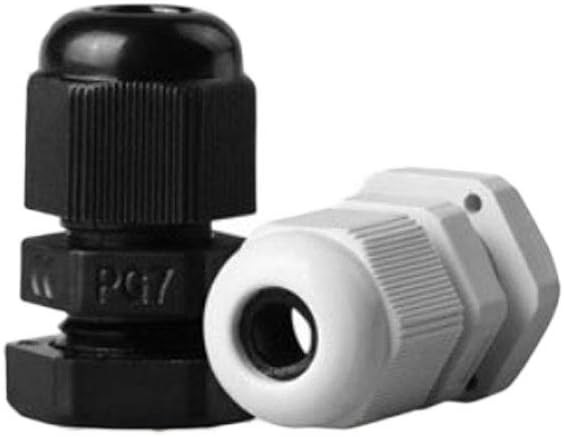EZFIT Long Threads Cable Gland 10 Pack Plastic Waterproof Thread