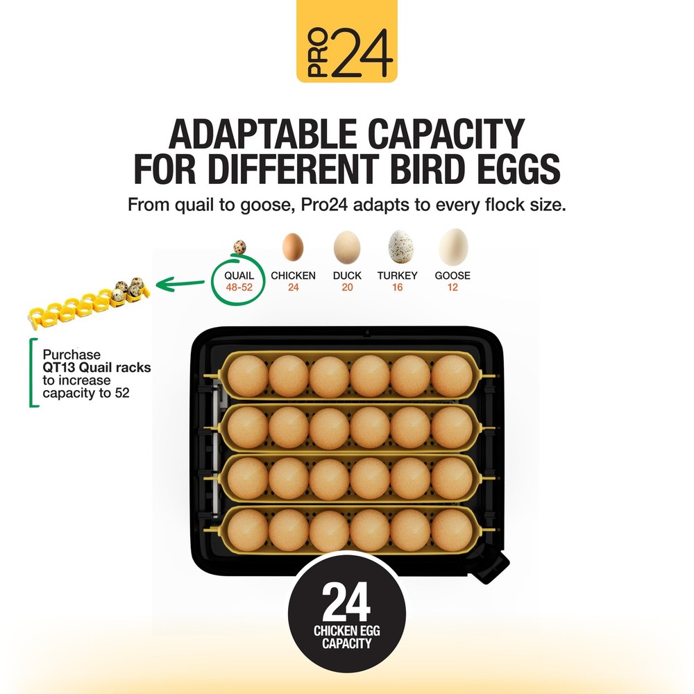 Hatching Time Pro24 Automatic Egg Incubator for Hatching Eggs – Digital Ch