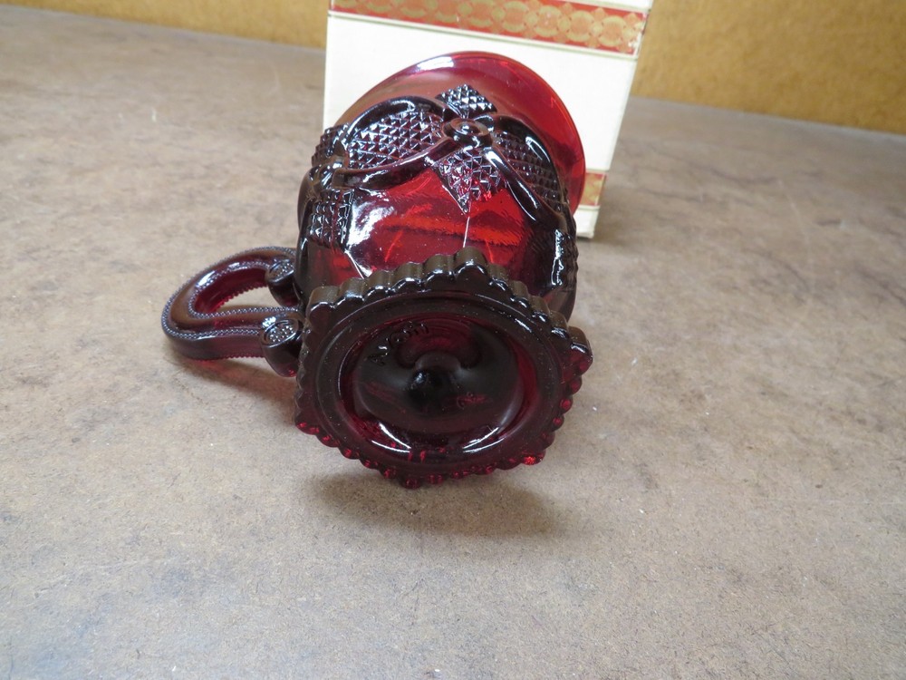 Avon 1876 Cape Cod Collection Ruby Red Replacement Creamer Glass