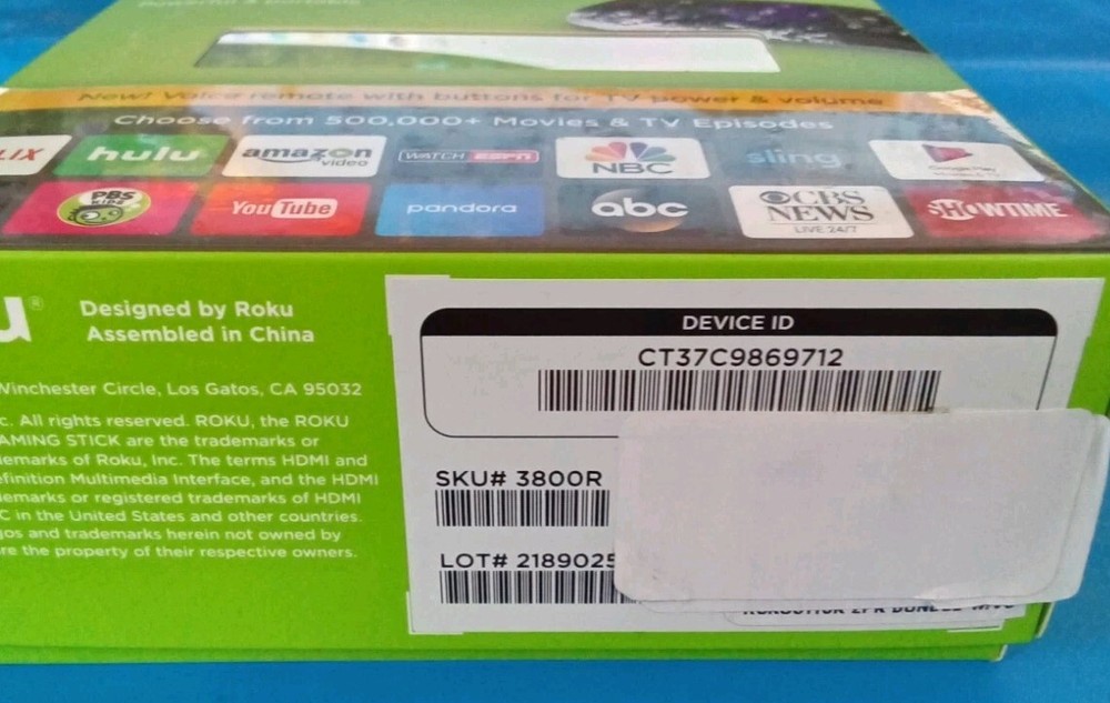 Roku 3800R Streaming Stick - Black (2017)