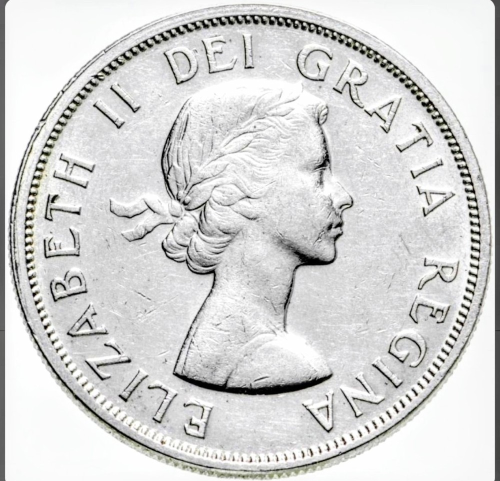 1958 Canada 🇨🇦 Silver Dollar Totem Pole Uncirculated