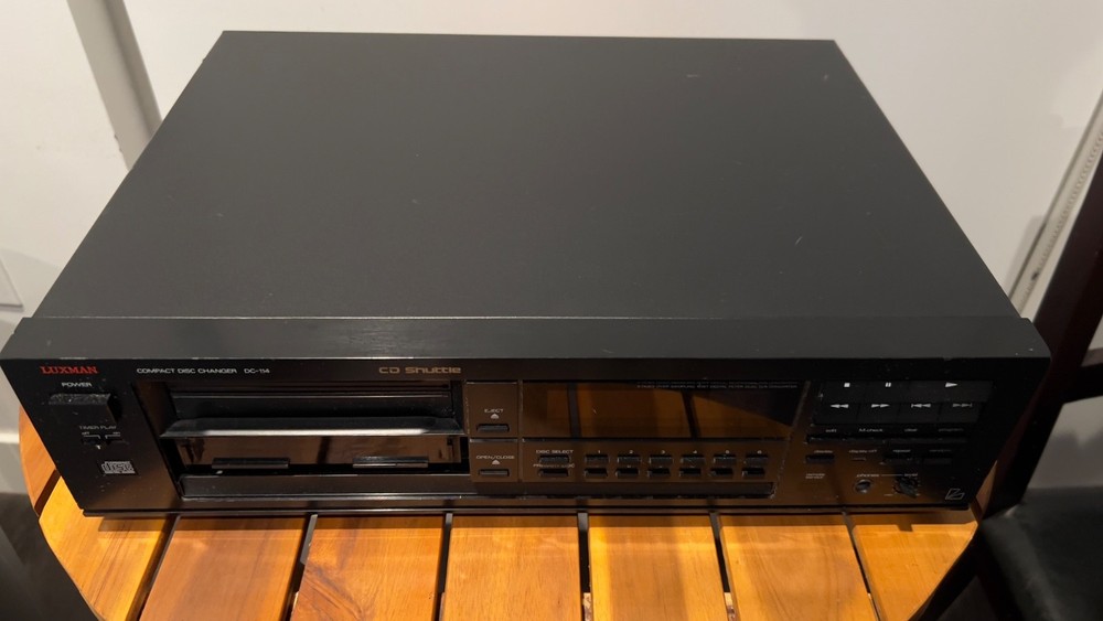 Luxman DC-114 CD Changer Player Shuttle Home Audio Component Tested Works
