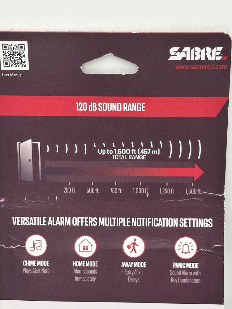 Sabre Elite Door Alarm Exit Entry Delay Home Mode Keypad New