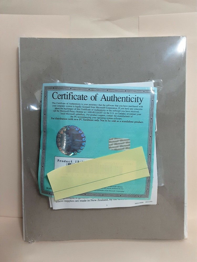 Microsoft Windows 3.1 Operating System with 3.5" Floppy Disks