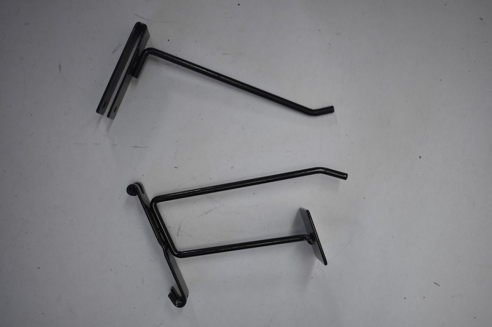 Bulk Pack Universal Peg Hooks 6" UPH-6 Black For 1/4" Pegboard Mounting Support