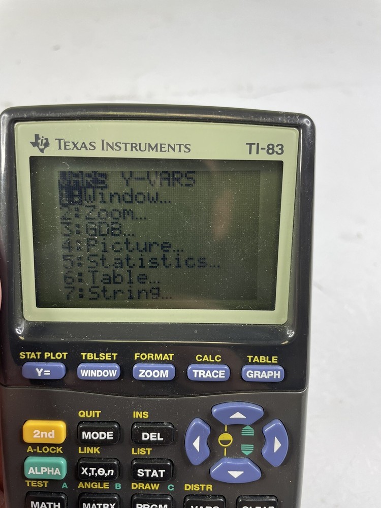 Texas Instruments TI-83 Graphing Calculator Tested & Working Math Finance