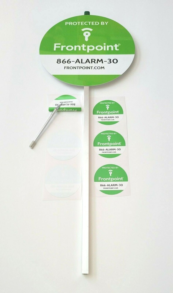 Frontpoint  100% Aluminum security yard sign with (6) window decals.