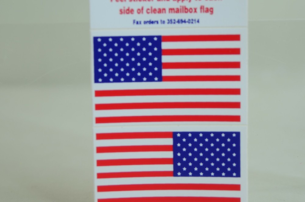 Patriotic Mail Box Flags Stickers for Mailbox Flag