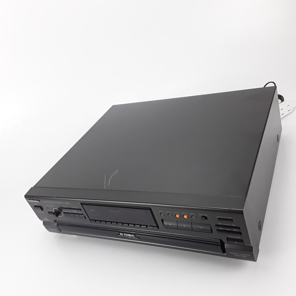 Technics SL-PD967 5-Disc Compact CD Changer MASH Black Hi-Fi System Works