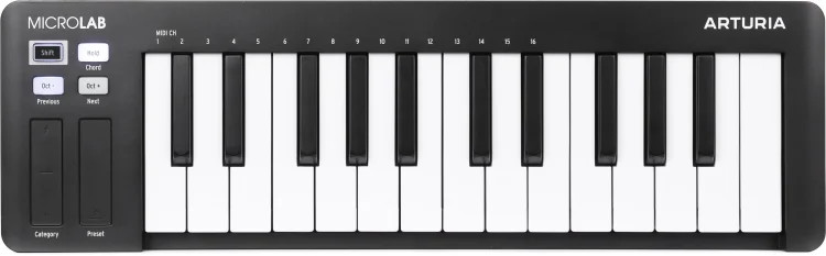 Arturia MicroLab mk3 25-key Keyboard Controller - Black