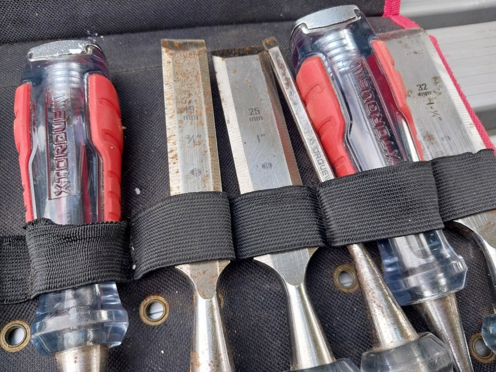 Xtorque Go-Thru Steel Core 9 Pce Chisel Set