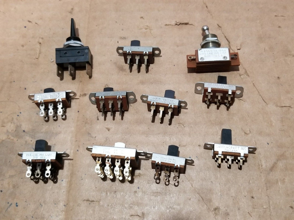 Panel Mount Slide Switch  , Lot of 11
