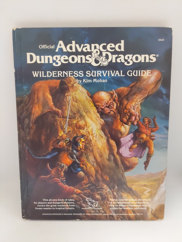 Tsr Advances Dungeon&Dragons Wilderness Survival Guide & DragonLance 1987