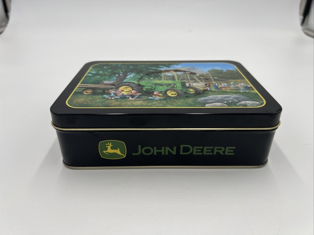 Vintage John Deere Tin Box Dated 2002 7”X5”