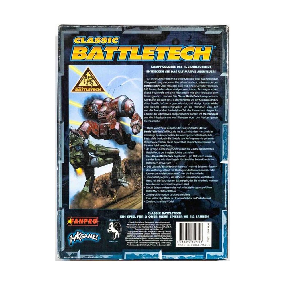 FASA Battletech Classic Battletech (Limitierte Box, German Ed) Box VG+/NM