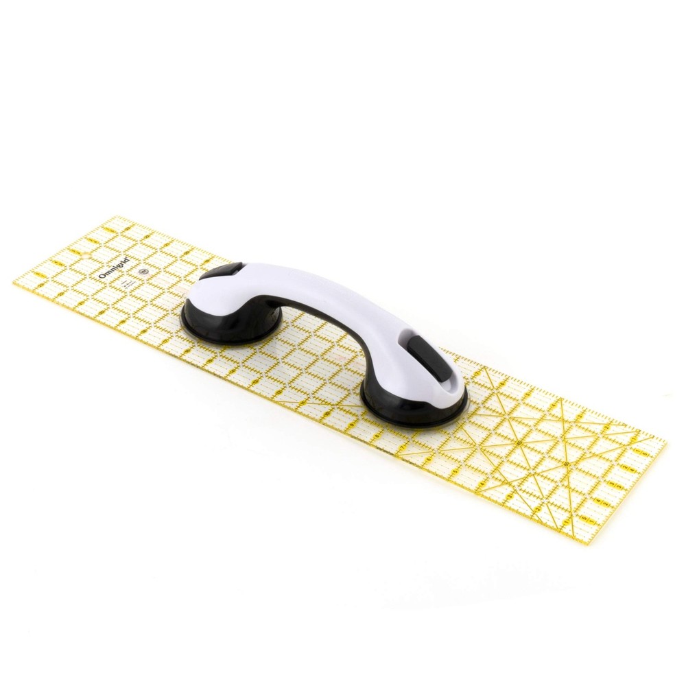 Omnigrid Ruler Grip Double Suction Cup White